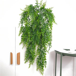 Artificial Plant Persian Fern Leaves Vines Room Home Garden Decoration Accessories Wedding Party Wall Hanging Balcony Decoration ALODIA STORE