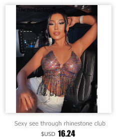 Sexy Backless y2k Metal Party Summer Dress Women Beach Night club Mini slip dress Glitter Sequin ladies Dresses Vestidos HL ALODIA STORE