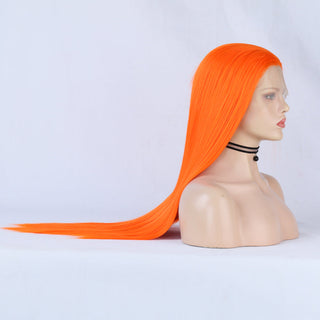 Charisma Blonde Wig Synthetic Lace Front Wig for Women Long Silky Straight Hair Natural Hairline Side Part Cosplay Wigs ALODIA STORE