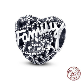 925 Sterling Silver Heart Shaped Charm Bead Fits Original Pandora Bracelet Necklace Women Chameleon Pendant DIY Fine Jewelry Hot ALODIA STORE