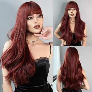 7JHH WIGS Long Wavy Wig for Woemn Natural Curly Hair Wig Synthetic Hair for Women Daily Cosplay Heat Resistant Fiber Wigs Blonde ALODIA STORE