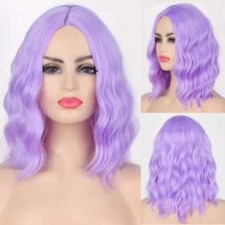 AISI HAIR Synthetic Ombre Orange Wig Short Straight Middle Part Bob Wig for Women Natural Yellow/Red Wigs Heat Resistant Fiber ALODIA STORE