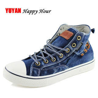 Denim Fashion Sneakers Women's Sneakers Thick Sole Ladies Brand Shoes Plus Size 42 ZHK040 alodia store