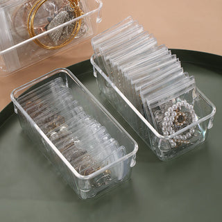 Anti-oxidation Jewelry Storage Bag Desktop Drawer Organizer Transparent Necklace Bracelet Ring Holder Jewelry Organizer Boxes ALODIA STORE