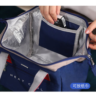 Fresh Cooler Bags Large Lunch Bag Women Waterproof Concise Convenient Thermal Breakfast Box Portable Picnic Travel Food Storage ALODIA STORE