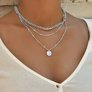2022 New Popular Silver Colour Sparkling Clavicle Chain Choker Necklace For Women Fine Jewelry Wedding Party Gift ALODIA STORE