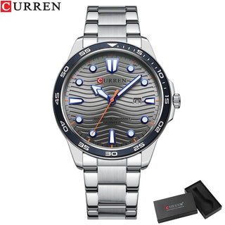 2022 New CURREN Luxury Brand Men Sport Watches Men Quartz Watch Stainless Steel Men Fashion Casual Wrist Watch Relogio Masculino ALODIA STORE