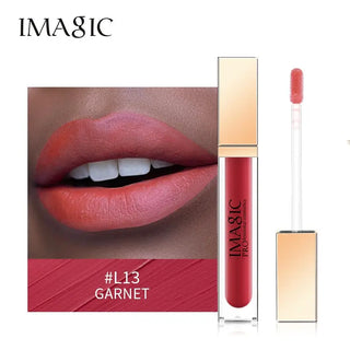 IMAGIC Lipgloss Matte 20 Colors Lip Gloss Velvety Lipstick Liquid Matte Waterproof Lip Tint Full &amp; rich Sexy Lip Makeup Cosmetic ALODIA STORE