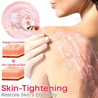 100g Peach Body Whitening Scrub Deep Cleansing Dead Skin Removal Moisturizing Melanin Exfoliators Body Scrub Skin Care TSLM1 ALODIA STORE