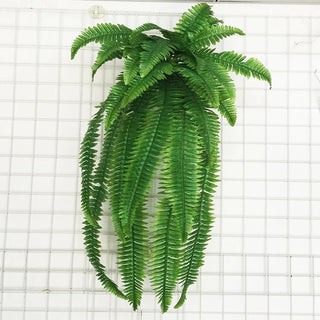 Hanging Plants Artificial Greenery Hanging Fern Grass Plants Green Wall Plant Silk Artificial Hedge Large Home Decor Garden ALODIA STORE
