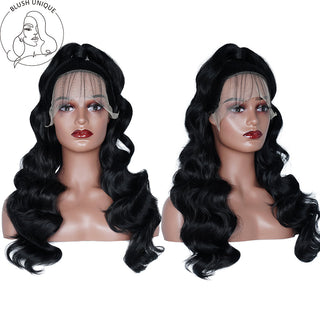 13x4 Deep Wave Lace Frontal Wigs for Women Loose Deep Wave HD Transparent Synthetic 30inch 180% Hair Deep Curly Lace Front Wig ALODIA STORE