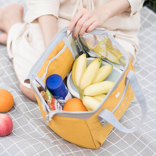 Lunch Bag Waterproof Fresh Cooler Bags Thermal Cooler Lunch Box Bag Refrigerator Portable For Women Lunch Box Picnic Food Bag ALODIA STORE