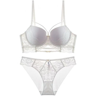Dotey Popsy Women's Underwear Set Bra and Panties Set Push Up Padded Cup Strappy Wired Panties SEXI LINGERIE ALODIA STORE
