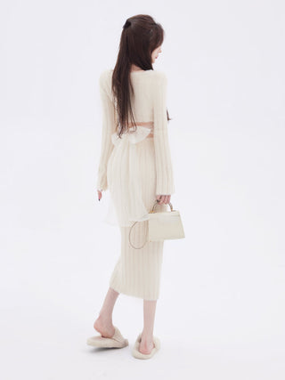 2024 Autumn Sweater Knitted Suits Female Elegant ALODIA STORE