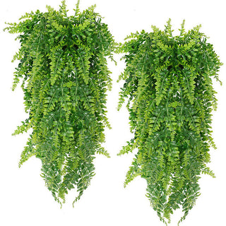 Artificial Plant Persian Fern Leaves Vines Room Home Garden Decoration Accessories Wedding Party Wall Hanging Balcony Decoration ALODIA STORE