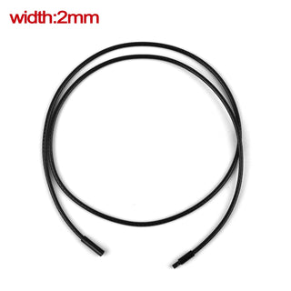 45/50/60cm Black Brown Braid Wax Cord DIY Pendant Necklace Jewelry Making Handmade Leather Rope Steel Clasp String Chain ALODIA STORE