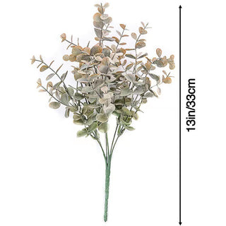 Artificial Flowers Plants Long Stem Plastic Persian Eucalyptus Leaf Fish Herb Home Office Table Centerpieces Garden Decoration ALODIA STORE