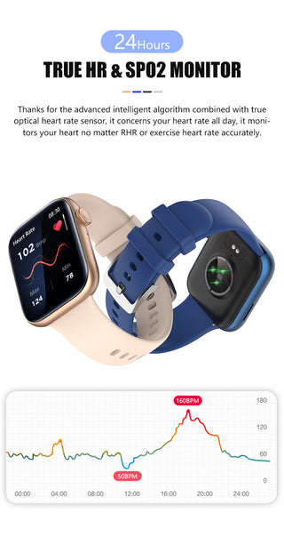 For Xiaomi Huawei Samsung 1.81 inch Bluetooth Call Smartwatch Men Support 120 Sport  2022 New Women Rotary keys Smart Watch +Box ALODIA STORE
