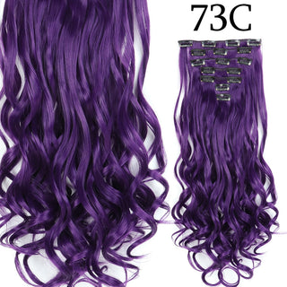 24Inchs 16 Clips in Hair Extensions Long Straight Hairstyle Synthetic Blonde Black Hairpieces Heat Resistant False Hair ALODIA STORE