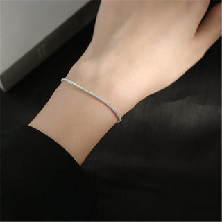 2022 Popular Silver Colour Sparkling Clavicle Chain Choker Necklace Collar For Women Fine Jewelry Wedding Party Birthday Gift ALODIA STORE
