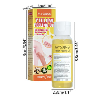 30ml Yellow Peeling Oil Lighten Dark Spots Acne Melanin Skin Bleaching Exfoliating Oil Whiten Brighten Skin For Face Body ALODIA STORE