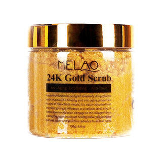 250g 24K Gold Body Scrub Ice Peach Exfoliating Smooth Nourish Moisturizing Whitening Pore Cleansing Lighten Melanin ALODIA STORE