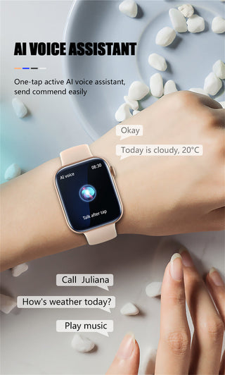 For Xiaomi Huawei Samsung 1.81 inch Bluetooth Call Smartwatch Men Support 120 Sport  2022 New Women Rotary keys Smart Watch +Box ALODIA STORE