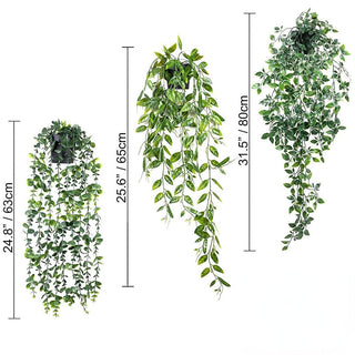Artificial Vine Plants Hanging Ivy Green Leaves Garden Decoration Garland Grape Without Pot Fake Greenery Plant Home Accessories ALODIA STORE