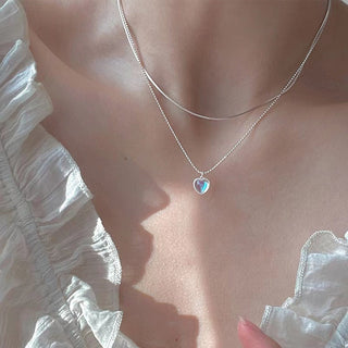 2022 Popular Silver Colour Sparkling Clavicle Chain Choker Necklace Collar For Women Fine Jewelry Wedding Party Birthday Gift ALODIA STORE