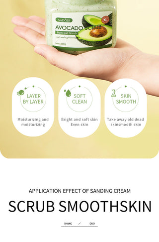 Body Scrub Skin Care Bath Salt Exfoliating Cleansing Pore Soften Whitening Remove Dead Skin Blueberry Gentle Nourish Care ALODIA STORE