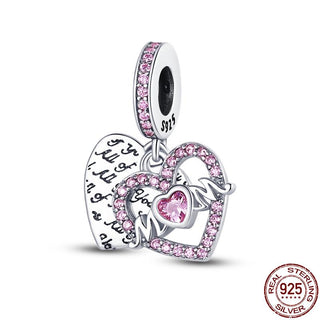 925 Sterling Silver Heart Shaped Charm Bead Fits Original Pandora Bracelet Necklace Women Chameleon Pendant DIY Fine Jewelry Hot ALODIA STORE