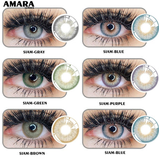 AMARA 1 Pair Color Contact Lenses for Eyes Natural Brown Lenses Beauty Fashion Monet lense Blue Lenses Green Eye Contact Alodia Store