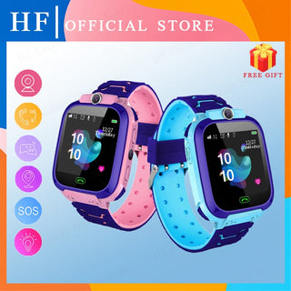 Kids Smart Watch 2023 New SOS Smartwatch For Children Sim Card LBS Location Photo Waterproof Gift For Boys and Girls IOS Android Alodia Store