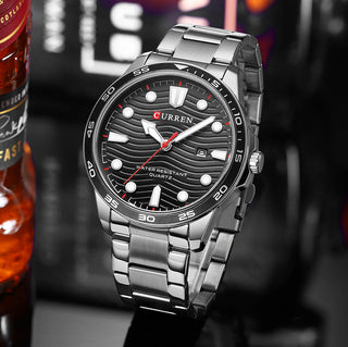 2022 New CURREN Luxury Brand Men Sport Watches Men Quartz Watch Stainless Steel Men Fashion Casual Wrist Watch Relogio Masculino ALODIA STORE
