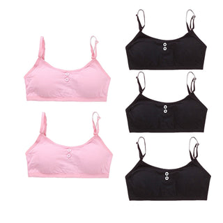 5PcLlot Young Girls Bra Cotton Training Bra Teenagers Lingerie Underwear 8-14Years ALODIA STORE