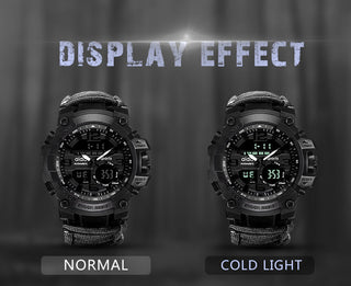 ADDIES Men Military Outdoor Watch Compass Multifunctional Waterproof Quartz Watch LED Digital Watch relogio masculino ALODIA STORE