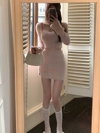 2024 Autumn Sweater Knitted Suits Female Elegant ALODIA STORE