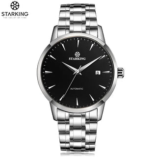 STARKING Business Men Watch 40mm Men's Mechanical Watch Simple Sapphire AM0184 2023 Calendar Ultra Thin Mechanical Watch 5Bar ALODIA STORE