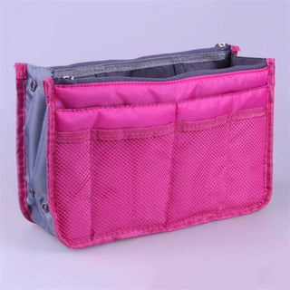 Nylon Cosmetic Bags For Women Tote Insert Double Zipper Makeup ALODIA STORE