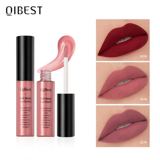 QIBEST Liquid Lipstick Waterproof Lip Gloss 34 Colors Matte Lipstick Long lasting Lipgloss Cosmetics Lips Makeup Nude Maquiagem - Alodia Store