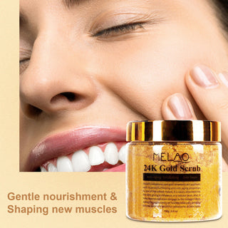 250g 24K Gold Body Scrub Ice Peach Exfoliating Smooth Nourish Moisturizing Whitening Pore Cleansing Lighten Melanin ALODIA STORE