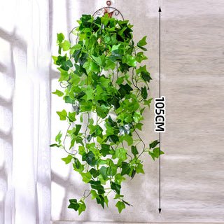 76cm Artificial Green Plants Hanging Ivy Leaves Radish Seaweed Grape Fake Flowers Vine Home Garden Wall Party Decoration ALODIA STORE