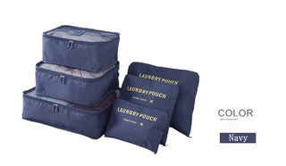 6Pcs/Set Travel Bag Men And women Packing Cubes Unisex Travel Storage Bags Kit ALODIA STORE