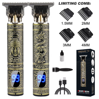 LCD Display T9 Electric Hairber 0mm Shaver Hair Trimer Home Appliances Travel Barber Razors Shaving Machine for Men Trimmer Man alodia store