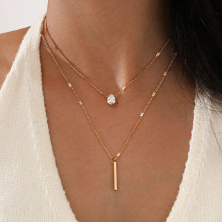 2022 New Popular Silver Colour Sparkling Clavicle Chain Choker Necklace For Women Fine Jewelry Wedding Party Gift ALODIA STORE
