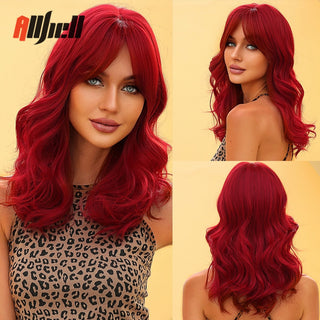 Ombre Brown Platinum Blonde Synthetic Wigs Short Straight Bob Wigs for Black Women Daily Natural Heat Resistant Hair Cosplay ALODIA STORE