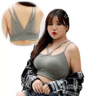 Big Size Running Fitness Bras Lace Gym Tank Top Sexy Cropped Sport Bra Push Up Lingerie Padded Femme T Shirt CropTops ALODIA STORE