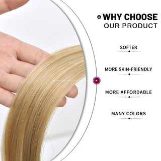Blonde Ombre Long Straight Gold Synthetic Wig With Bangs For Black White Women Heat Resistant Fiber Daily Hair Cosplay Wigs ALODIA STORE