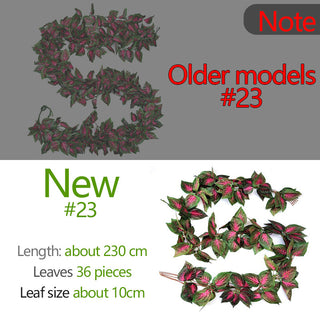 240cm Green Silk Artificial Hanging Ivy Leaf Garland Plants Vine Grape Leaves 1Pcs Home Bathroom Decoration Garden Party Decor ALODIA STORE