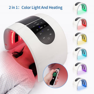 2 IN 1 Foldable 7 Color LED Photon 30-60℃ Heating Threapy Face&Body Mask ALODIA STORE